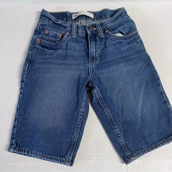 Levi’s Lot of 3 Shorts Denim and Tan Boys 10 Regular - Picture 2 of 11